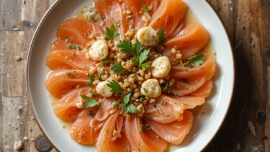 carpaccio de salmon