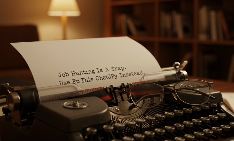 job hunting is a trap. use this chatgpt strategy instead.